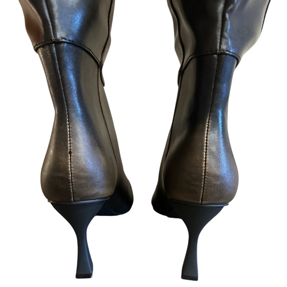 Oasis Society Pull On Pointed Toe Knee High Boots Faded Black Womens Size 10 - Picture 8 of 15